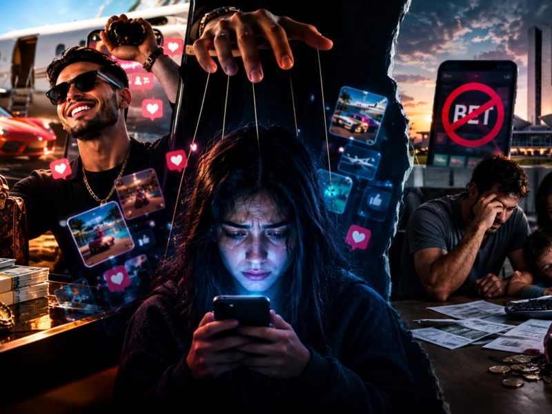 O FIM DO CASSINO DIGITAL E A QUEDA DOS FALSOS DEUSES DA OSTENTAÇÃO