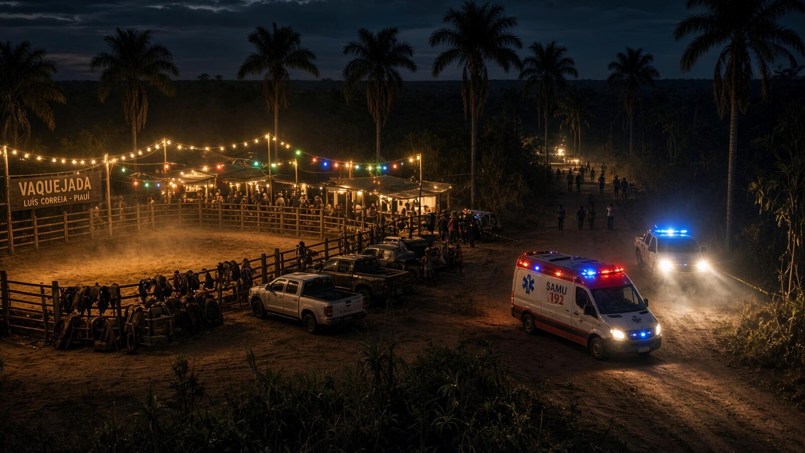 Homem é baleado e duas mulheres ficam feridas após tiros em festa de vaquejada no litoral do Piauí
