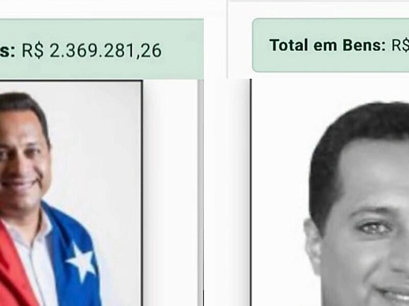 PATRIMÔNIO DE GLEYDSON RESENDE SALTA DE R$ 765 MIL PARA R$ 2,3 MILHÕES NO TSE