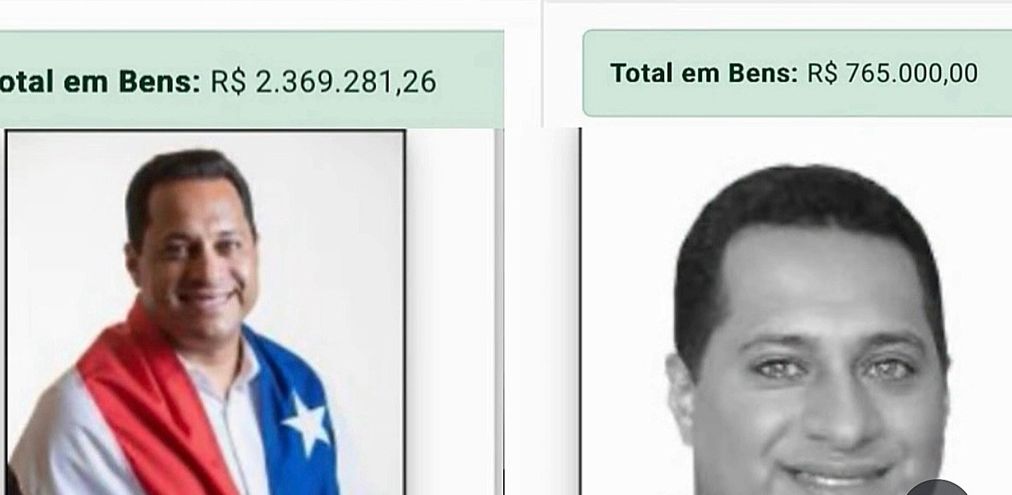 PATRIMÔNIO DE GLEYDSON RESENDE SALTA DE R$ 765 MIL PARA R$ 2,3 MILHÕES NO TSE