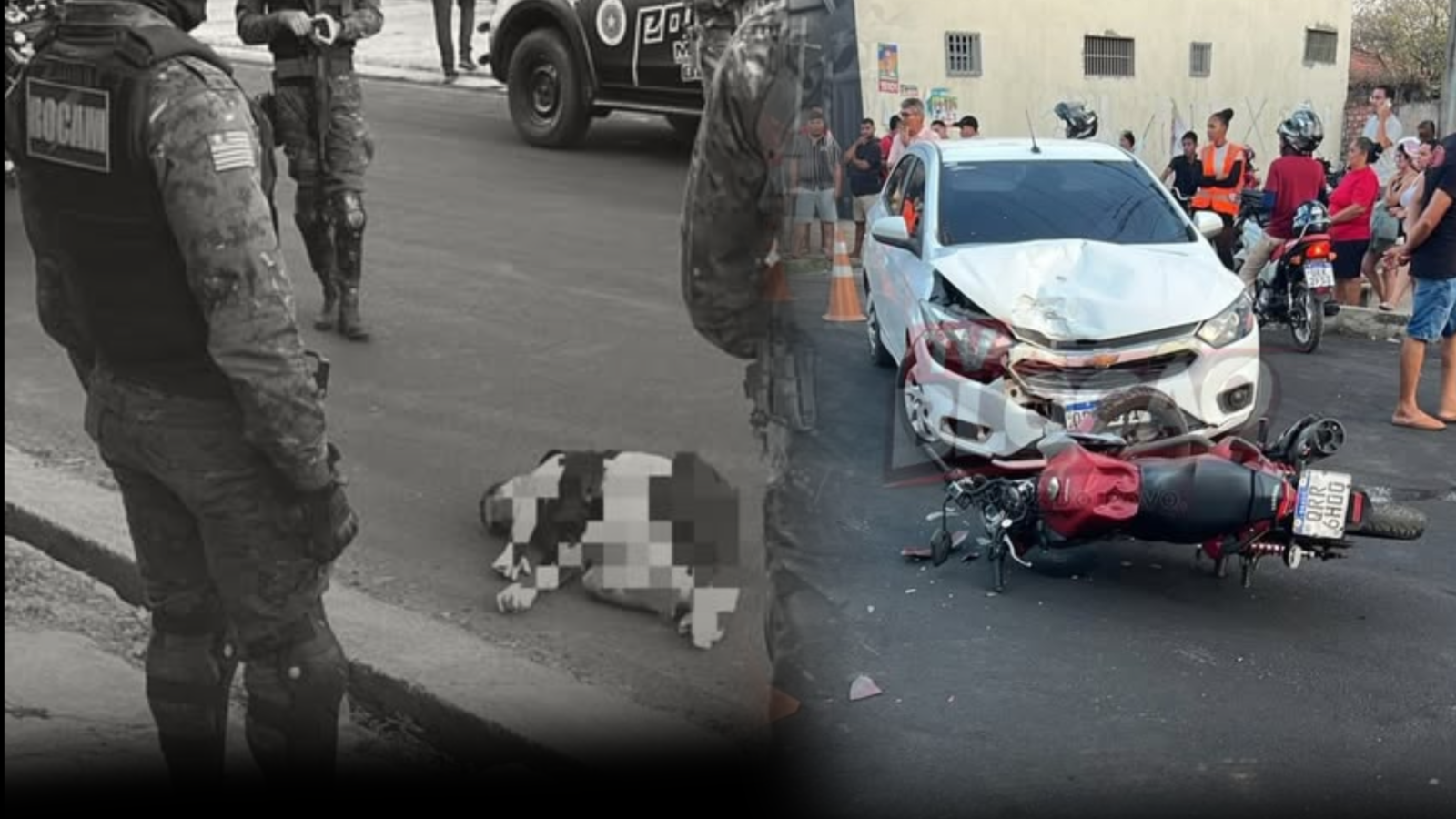 MOTOCICLISTA MORRE EM COLISÃO NA VILA IRMÃ DULCE DURANTE A CARREATA DE RAFAEL FONTELES EM TERESINA