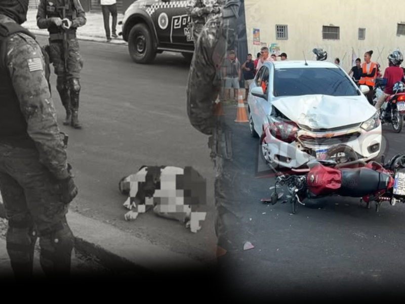 MOTOCICLISTA MORRE EM COLISÃO NA VILA IRMÃ DULCE DURANTE A CARREATA DE RAFAEL FONTELES EM TERESINA